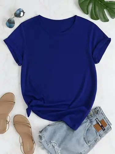 Women’s Light Blue Basic T-Shirt