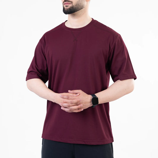 Maroon Basic Classic T-Shirt