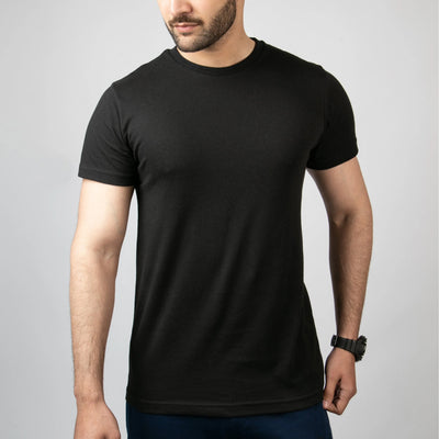 Black Basic Everyday T-Shirt