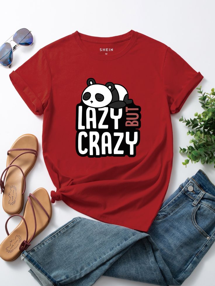 Women’s Lazy Crazy Graphic T-Shirt