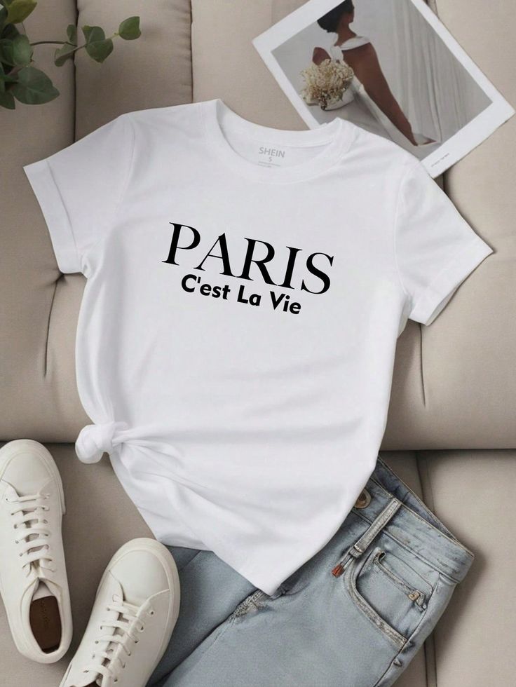 Women’s Paris Print Graphic T-Shirt