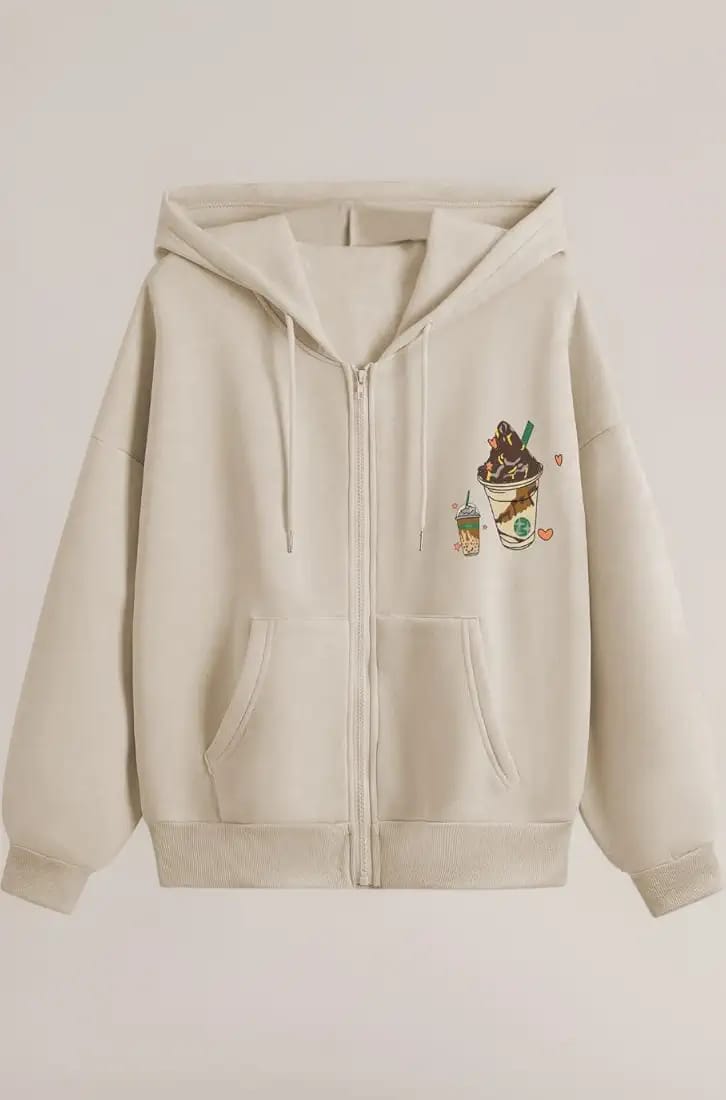 Minimal Flower Hoodie