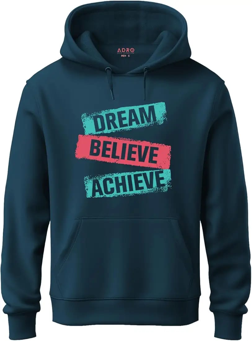 Dream Believe Achieve Graphic Hoodie
