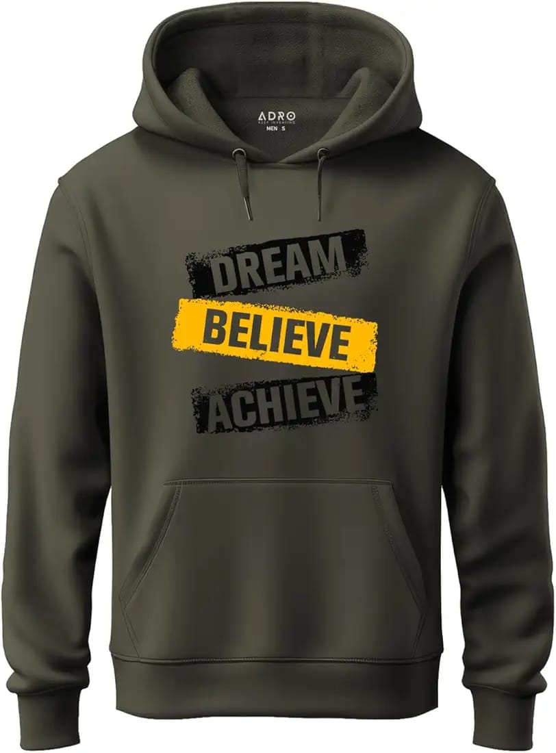 Dream Believe Achieve Graphic Hoodie