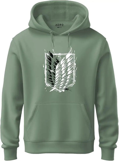 Green Butterfly Graphic Hoodie