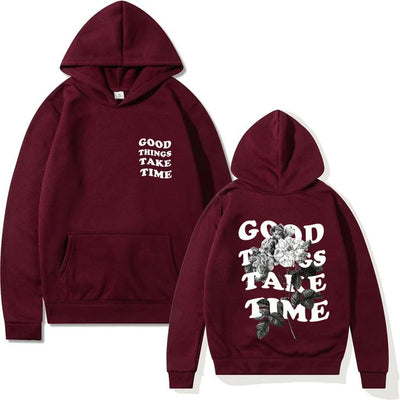 Good Vibes Graphic Hoodie Set