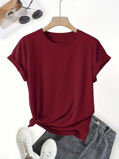 Maroon Basic Classic T-Shirt