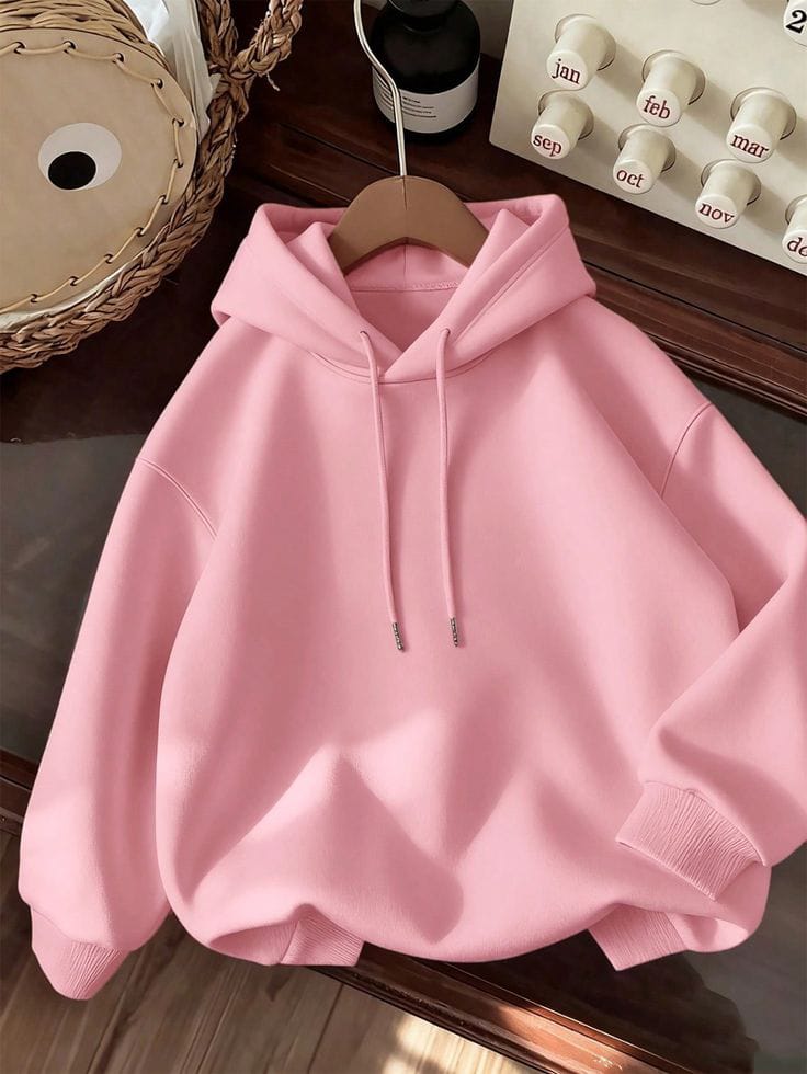 Pink Oversize Soft Hoodie